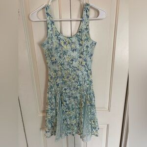 Disney Cinderella Dress Juniors Skater Lace Sleeveless Floral Size XS